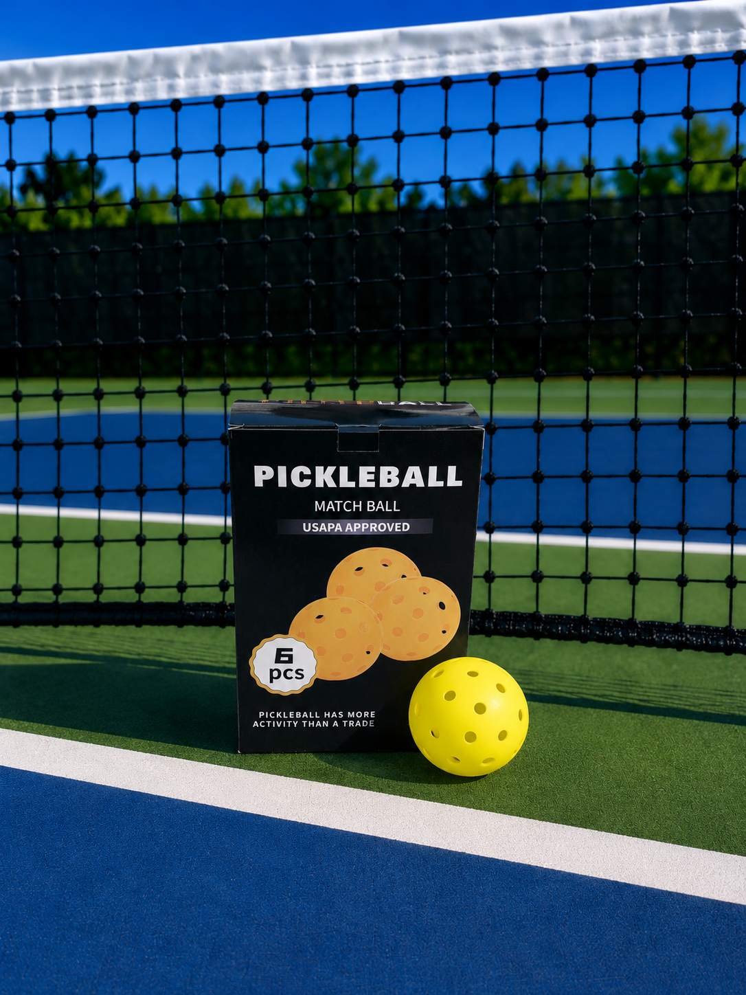 40 Hole Outdoor Pickleballs - Box Of 6