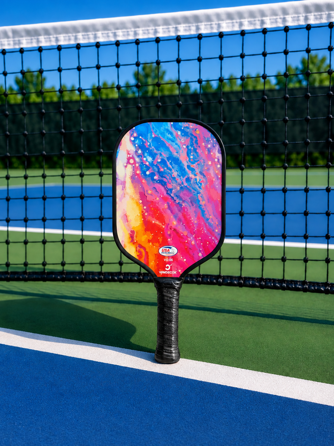 Fibreglass Pickleball Paddle 16mm - Paint Splash