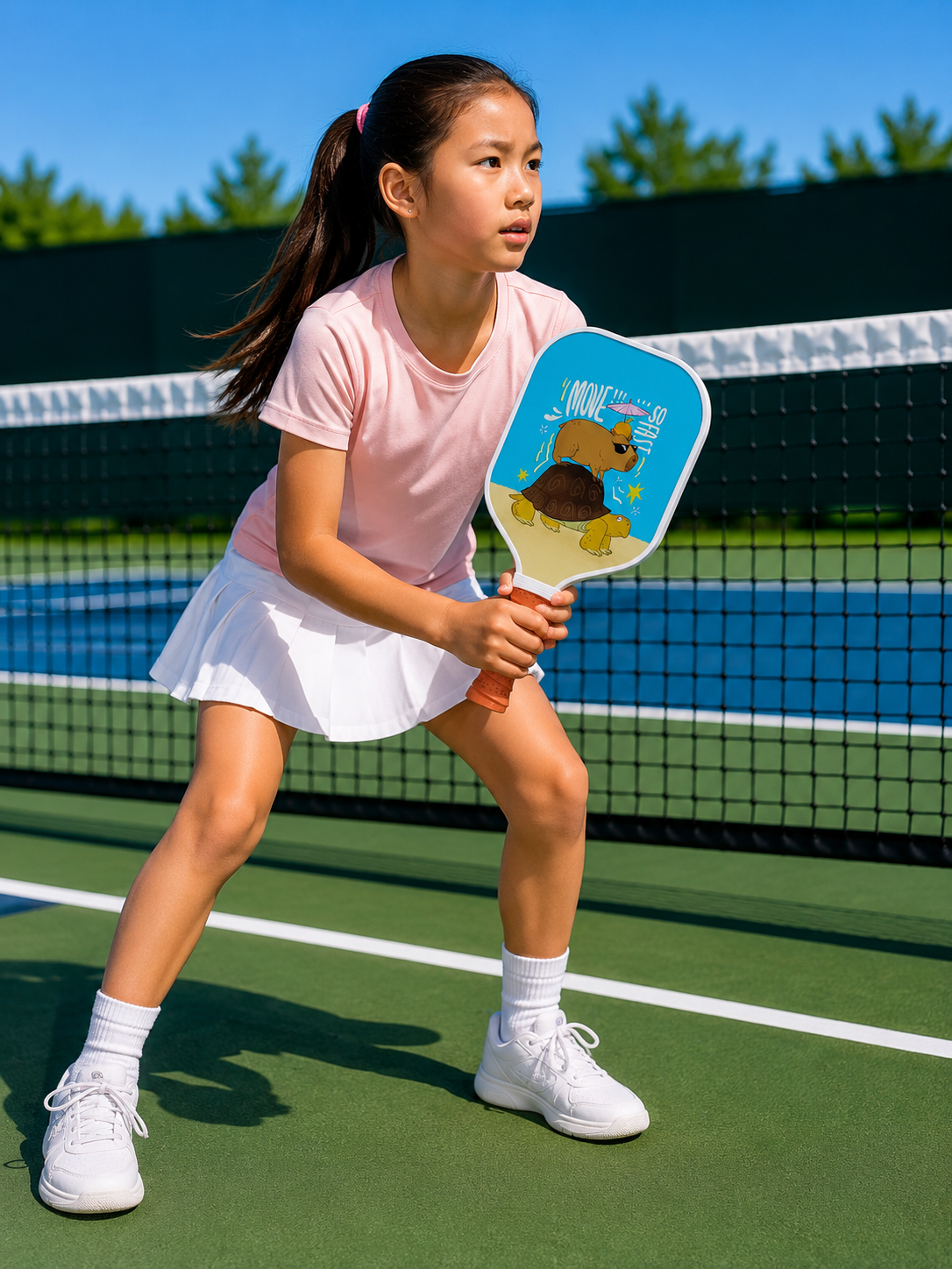 Kids Fibreglass Pickleball Paddle - Capybara