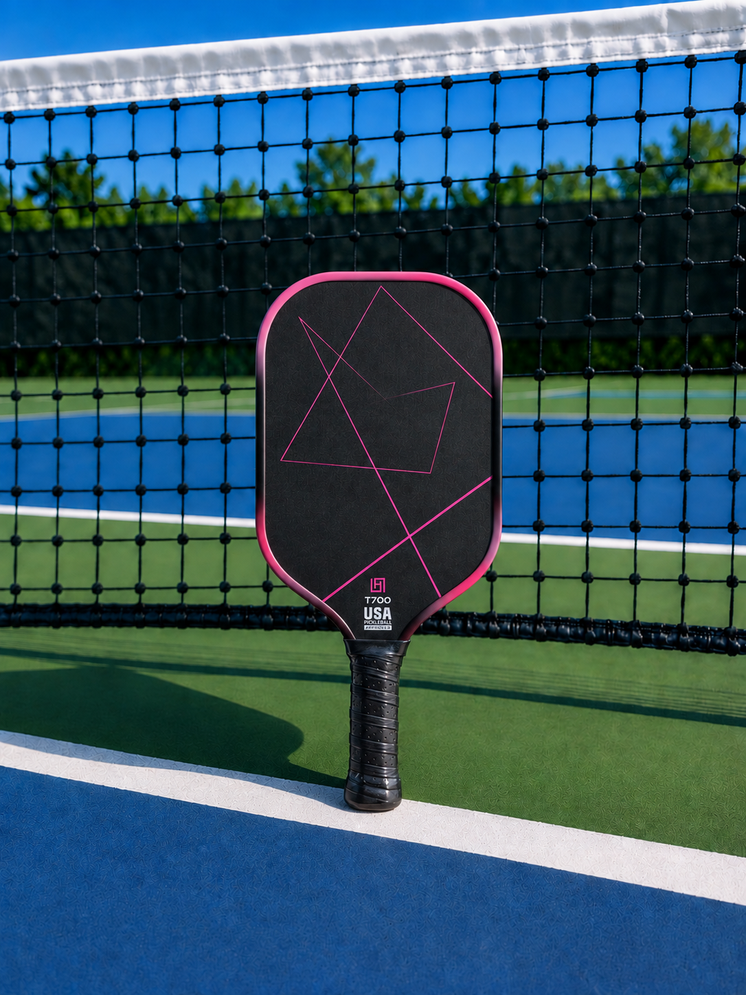 T700 Carbon Fibre Pickleball Paddle 16mm - Pink