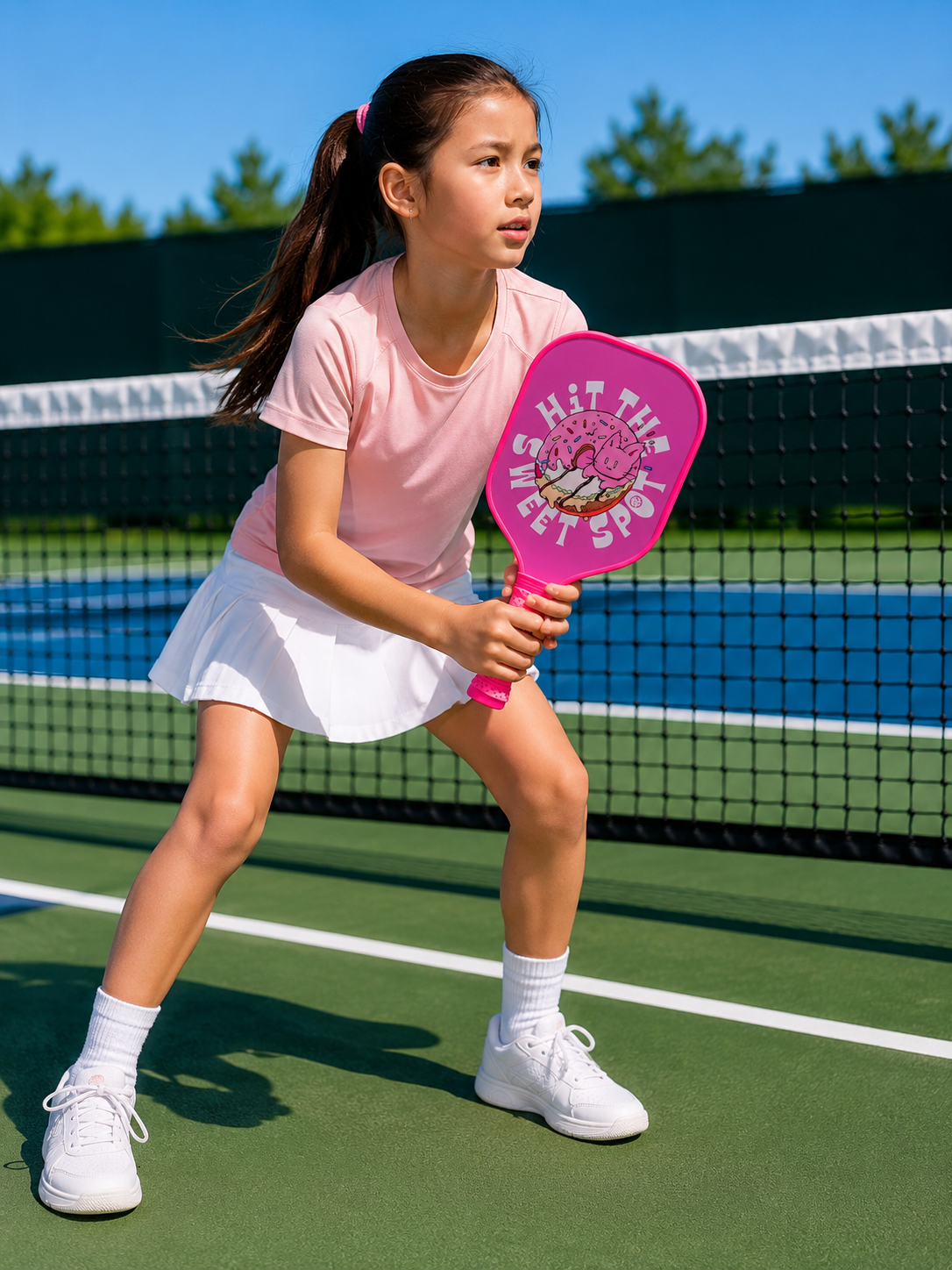 Kids Fibreglass Pickleball Paddle - Doughnut
