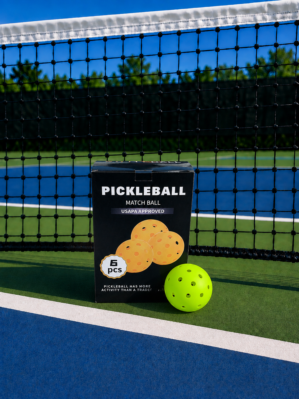 40 Hole Outdoor Pickleballs - Box Of 6